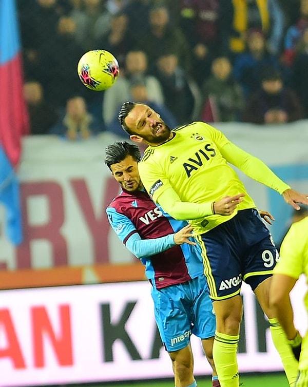 Karşılaşmanın ilk yarısı 2-1'lik Trabzonspor üstünlüğü ile sona erdi.