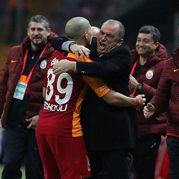 Sofiane Feghouli'nin 02.02.2020 tarihinde, saat 20:20'de attığı gol, Galatasaray'ın Fatih Terim yönetimindeki resmi maçlarda attığı 950. gol oldu.