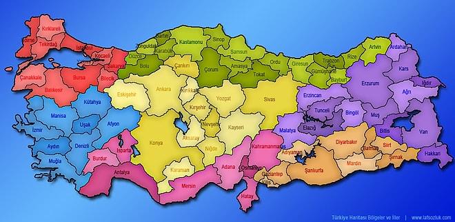 Türkiye Haritası Bilgini Ölçtüğümüz Bu Testten 80 Puan Alamayacaksın!
