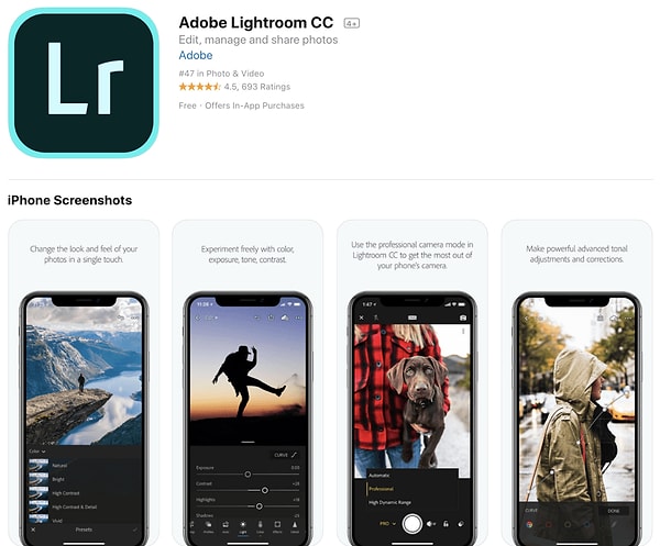 6. Adobe Lightroom CC