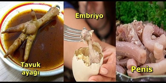Görünce Açlıktan Ölmeyi Tercih Edeceğiniz Hepsi Birbirinden İğrenç 23 Çin Yemeği