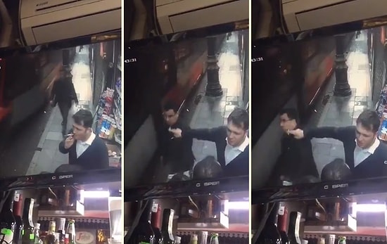 Son Durak Filmi Gibi: Elindeki Sigarayla Dikkatsizce Hareket Yapan Kişinin Gazabından Son Anda Kurtulan Adam!