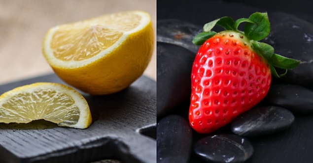 9. Çileğin %40'ı şekerken oluşurken, limonun ise %70'i şekerden oluşur.