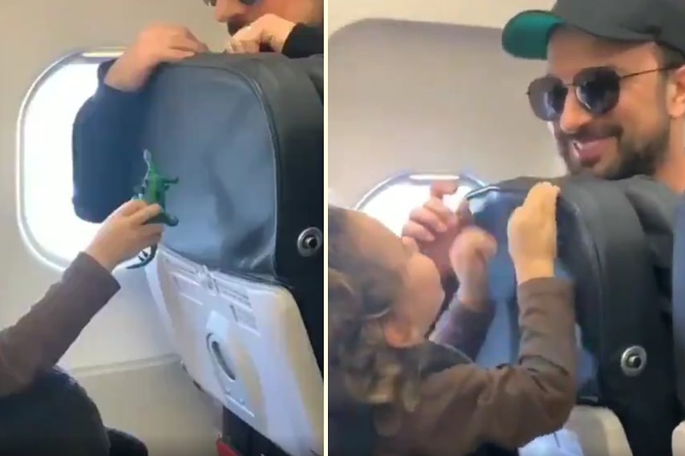 Tarkan'ın Gülşen'in Çocuğuyla Uçakta Oyun Oynadığı Muhteşem Anlar!