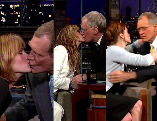 Julia Roberts ve David Letterman'ın Tesadüfen Başlayan Ancak Her Programda Gelenek Haline Gelen Öpüşme Ritüelleri!