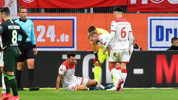 Kaan Ayhan, Fortuna Düsseldorf’un Wolfsburg deplasmanındaki maçına ilk 11'de başladı.  Kaan, müsabakanın 40. dakikasında sakatlanarak yerini takım arkadaşına bıraktı.