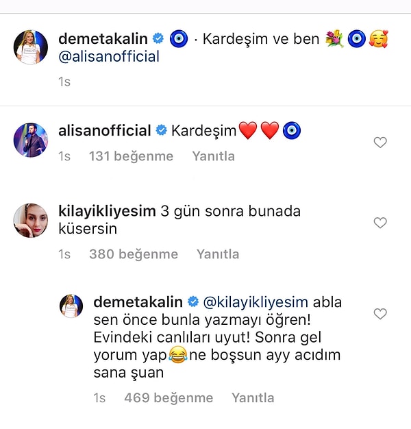 3. Demet Akalın takipçisine dil bilgisi dersi verdi! 😅