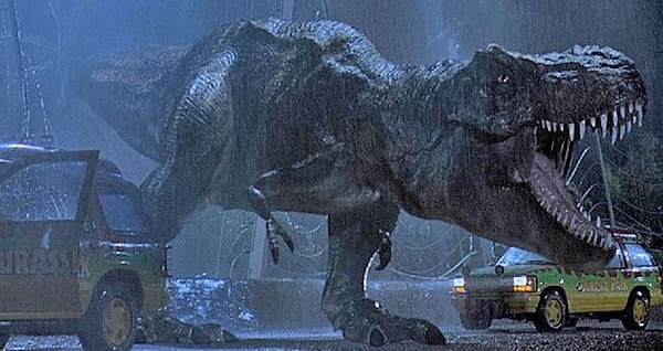 2. Тиранозавр Рекс из "Парка Юрского периода"