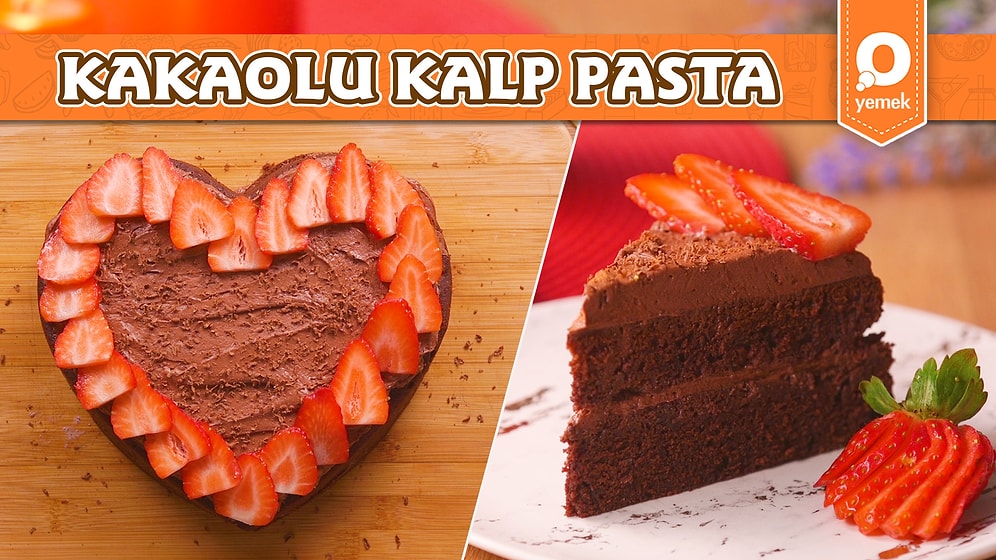 Çilek ve Kakao İkilisinin En Lezzetli Hali: Kakaolu Kalp Pasta Nasıl Yapılır?