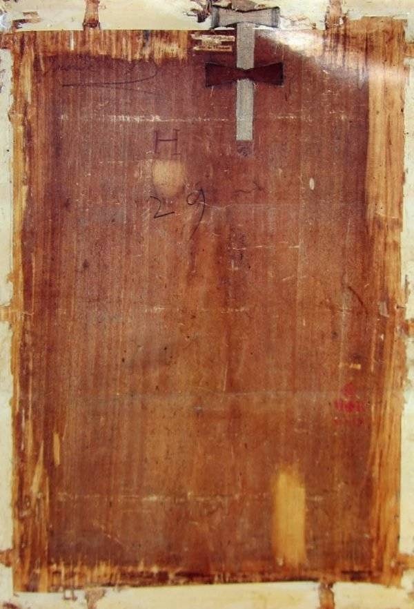 12. Задняя сторона "Моны Лизы"