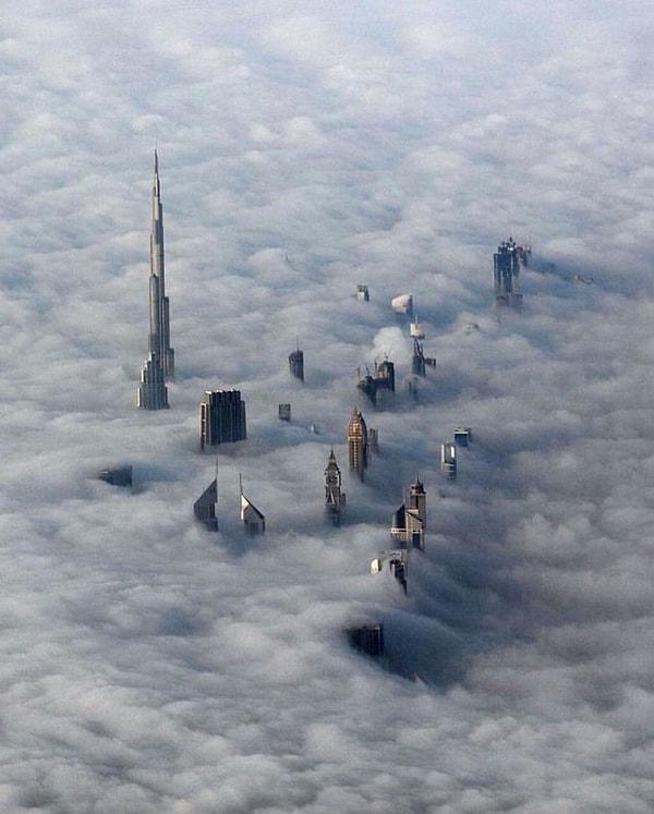 11. Bulutların üzerinden Dubai 👇