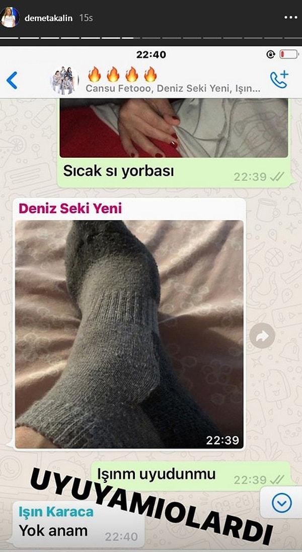 7. Demet Akalın sosyal medya üzerinden aşırı samimi WhatsApp mesajlaşmalarını paylaştı!