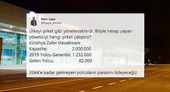 'Garanti Yolcular' Yine Gelmedi: Hazine, Kütahya'daki Havalimanı İçin 205 Milyon Euro Ödeyecek
