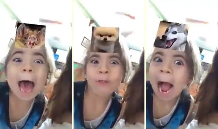 Instagram Filtresinde Çıktığı Hayvanları Başarılı Bir Şekilde Taklit Eden Ufaklık!