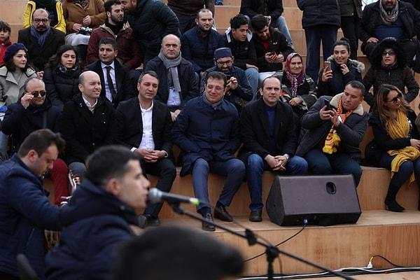 Ekrem İmamoğlu'da platforma ziyarette bulundu.