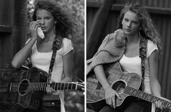 1. Taylor Swift, ünlü olmadan önce 'Abercrombie & Fitch' markasının siyah beyaz çekimleri için modellik yapıyordu.