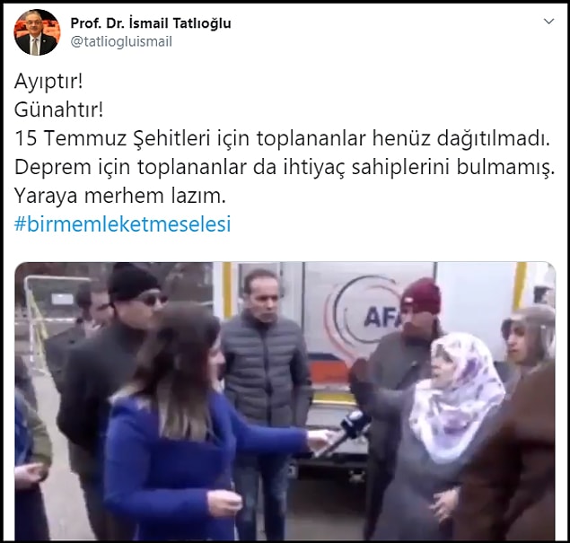 Depremzedelerin şikayeti bunlarla sınırlı değil. 👇