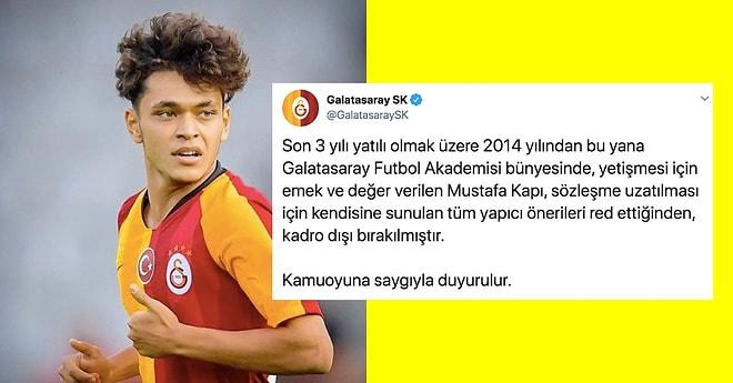 Galatasaray 17 Yaşındaki Futbolcusu Mustafa Kapı'yı Yeni Sözleşmeyi Reddetiği İçin Kadro Dışı Bıraktı Kamuoyu İkiye Bölündü