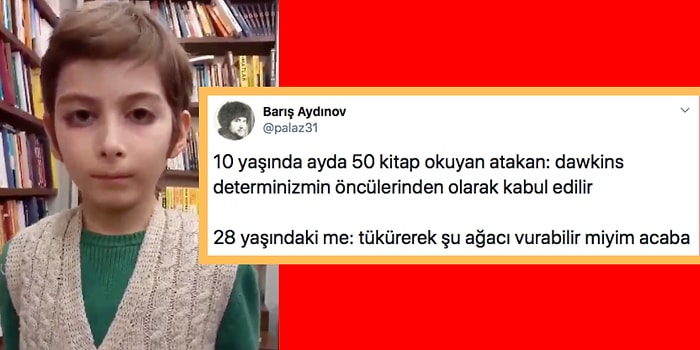 Daha 10 Yaşında 250 Kitap Bitirdiğini Söyleyen Adeta Filozof Havasında Konuşmalar Yapan Atakan'a Gelen Komik Tepkiler