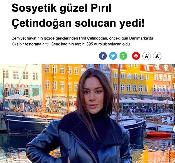 2. Afiyet olsun sosyetik güzel Pırıl Çetindoğan.