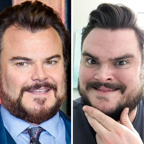 1. «Попробуйте угадать, кто из них Джек Блэк! Нас путают всю мою жизнь! Если кто-то знает его, скажите ему, что я его большой поклонник и что он похож на меня. А не наоборот!"