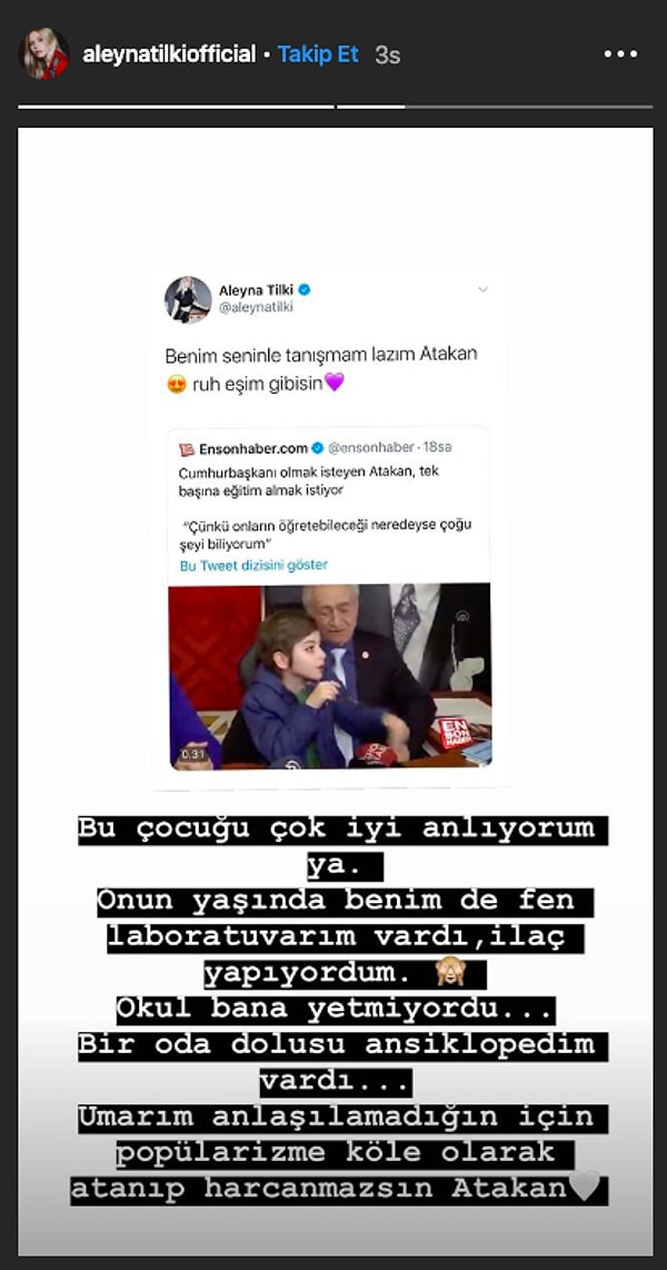 Onun yaşında ilaç yaptığını bile söyledi. 😂