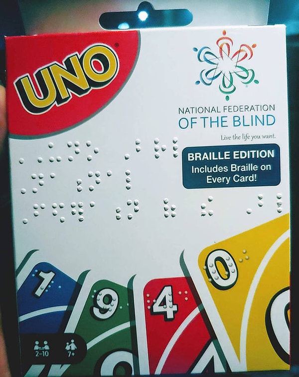 1. Uno выпустила версию игры для слепых.