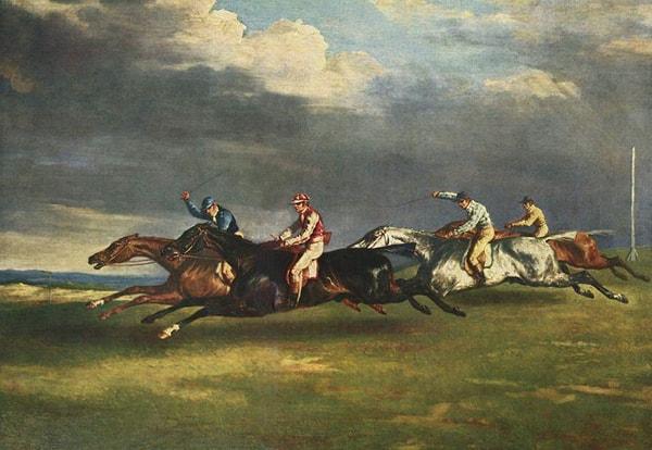 2. Théodore Géricault’nın  “The 1821 Derby at Epsom” tablosu: