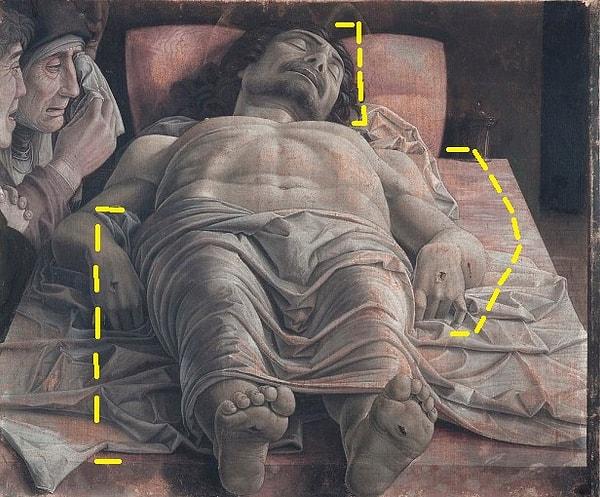 6. Andrea Mantegna’nın “Ölü İsa'ya Ağıt” tablosu