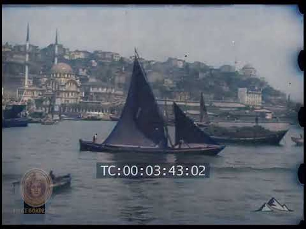 1917 Yılına Ait ve Renklendirilmiş Görüntülerle İstanbul'da Bir Sahil Gezintisi