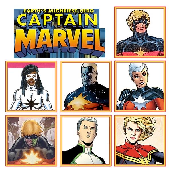 15. Marvel isim hakkını kaybetmemek için en az iki yılda bir, yeni bir Kaptan Marvel çizgi romanı yayınlamak zorundadır. Bu yüzden bu isme sahip birden fazla karakter bulunur.