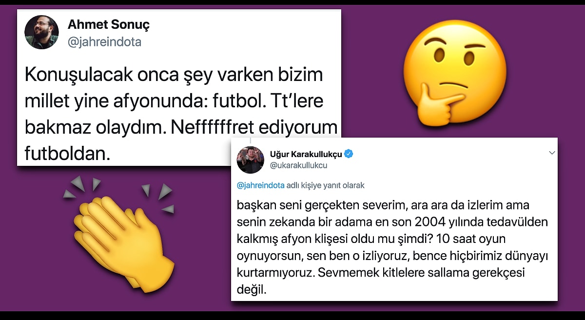 Sizce Kim Hakli Futbolu Afyon Olarak Nitelendiren Jahrein E Destek Verenler Kadar Tepki Verenler De Oldu