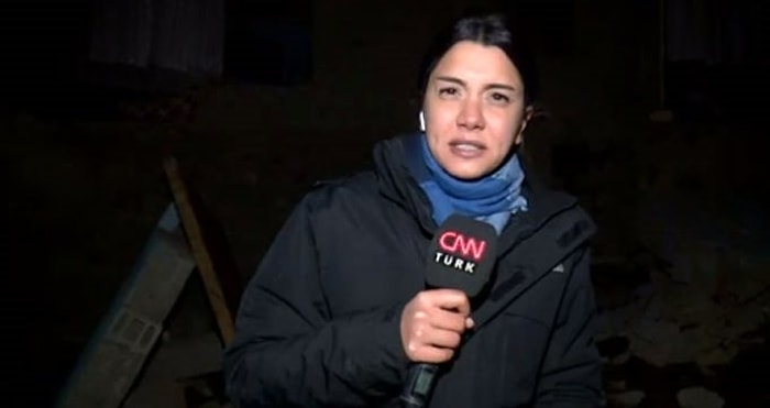 İran'da Meydana Gelen Depremi Van'da Canlı Yayında Hisseden CNN Türk Muhabiri ve Kameramanı!