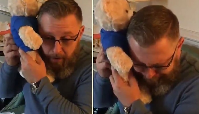 Hayatını Kaybeden Çocuğunun Kalp Atışlarını Bir Oyuncak Ayıdan Dinleyen Babanın Duygusal Anları!