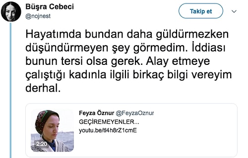 Temizlikçilik Yaparak Geçinen Fatma Hanım'la Dalga Geçen Feyza Öznur İsimli Kişinin Yaptığı Mizah(!) Tepkilerin Odağında