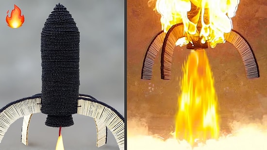 1 Milyon Kibrit ile Roket Yapan YouTuber!