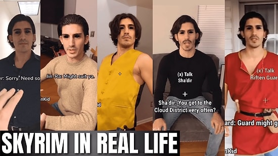 Mükemmel TikTok Serisi: Skyrim Oyunu Gerçek Hayatta Olsa Nasıl Olurdu?