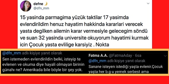 Çocuk Yaşta Ailesi Tarafından Zorla Evlendirildiğini Söyleyen Bir Twitter Kullanıcısına Gelen "Bugün de Utandık" Diyeceğiniz Yorumlar