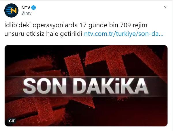 23:05 - Sabah, Takvim, TRT Haber, CNN Türk ve NTV gibi yayın organlarında 'Esad rejimine ağır darbe' haberleri paylaşılıyor.