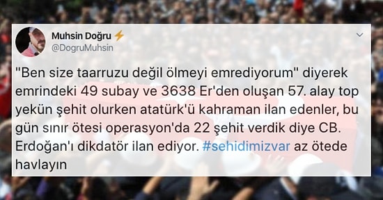 Kurtuluş Savaşı'nda Topraklarımızı Savunmakla Suriye'de Şehit Verilmesini Bir Tutan ve Atatürk'ü Eleştiren Kişiye Gelen Tepkiler