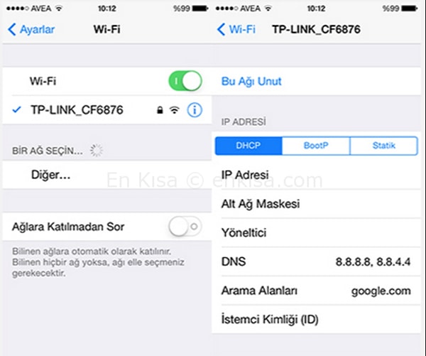 iPhone DNS değiştirme nasıl yapılır?