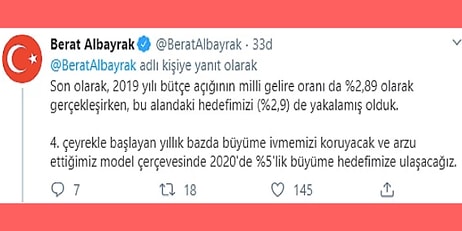 Berat Albayrak Büyüme Rakamlarını Paylaştığı Tweetleri Gelen Tepkiler Üzerine Sildi