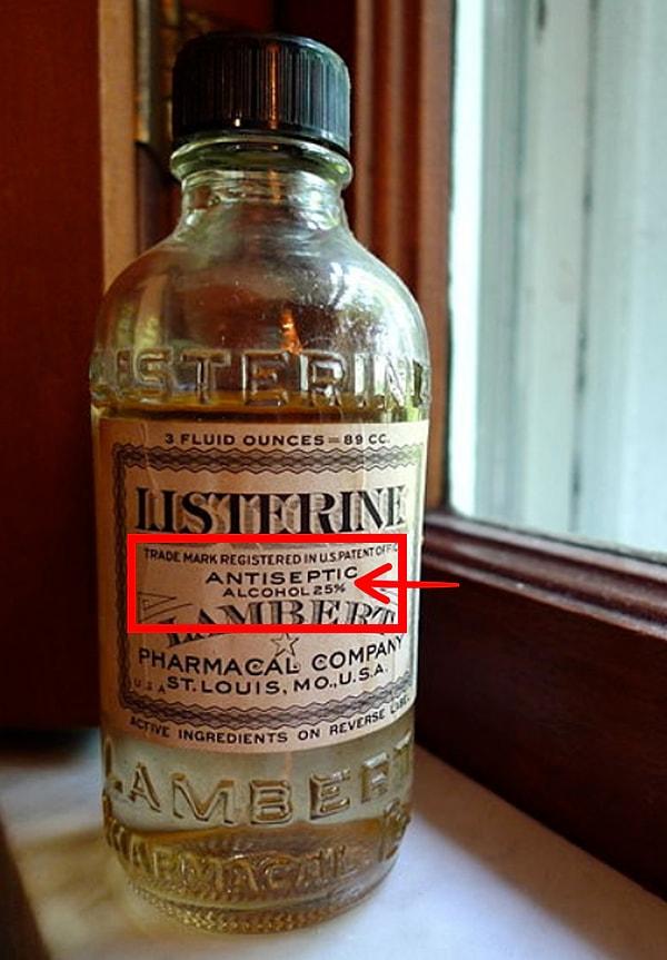 1. Gargara olan 'Listerine' ürünü, ilk olarak yüzey temizleyiciyi olarak tanıtılmıştır.
