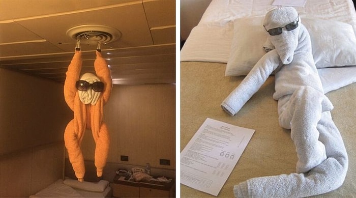 30 оригинальных творений из полотенец, которые создают горничные в отелях