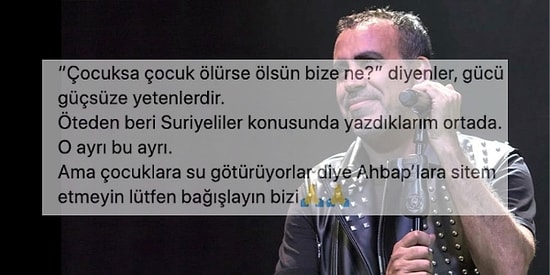 Haluk Levent AHBAP'ın Mülteci Çocukları İçin Yardımlarına Tepki Gösterenlere Yanıt Verdi