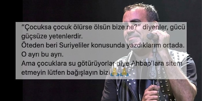 Haluk Levent AHBAP'ın Mülteci Çocukları İçin Yardımlarına Tepki Gösterenlere Yanıt Verdi