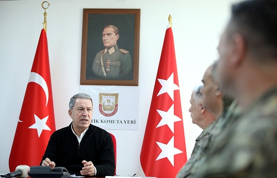 Hulusi Akar Operasyonun Adını Açıkladı: 'Bahar Kalkanı Harekatı Başarıyla Sürmekte'