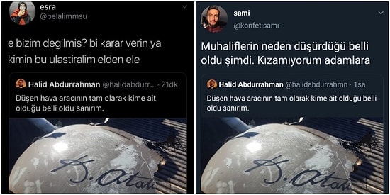 İdlib'de Düşen Hava Aracındaki Atatürk İmzasını Görünce Rahatsız Olanlardan Aşırı Çirkin Yorumlar