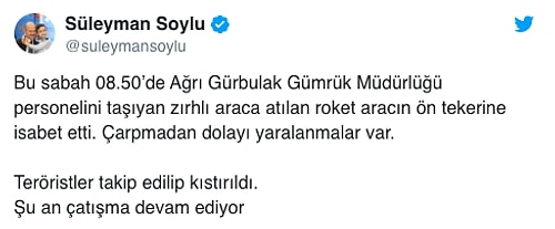 Ağrı'da Gümrük Müdürlüğü Aracına Roketli Saldırı: 'Bir Personel Hayatını Kaybetti'