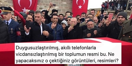 İdlib'de Kaybettiğimiz Şehidimizin Naaşıyla Fotoğraf Çekmeye Çalışan Kişiler Tek Bir Kareyle Bizleri İnsanlığımızdan Soğuttu